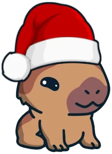 :capysantahat: