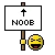 Emoji Award given by @HomosexuaI: "noob"